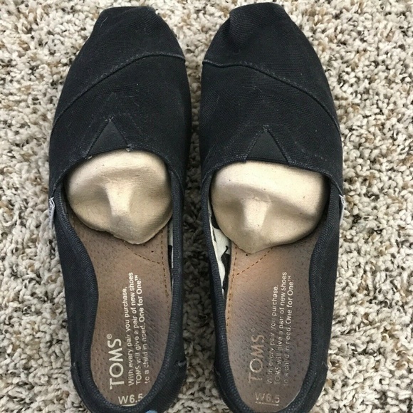 Toms Women's Black Suede Shoes US Size W 6.5 - Picture 3 of 4
